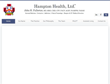 Tablet Screenshot of hamptonhealthltd.com